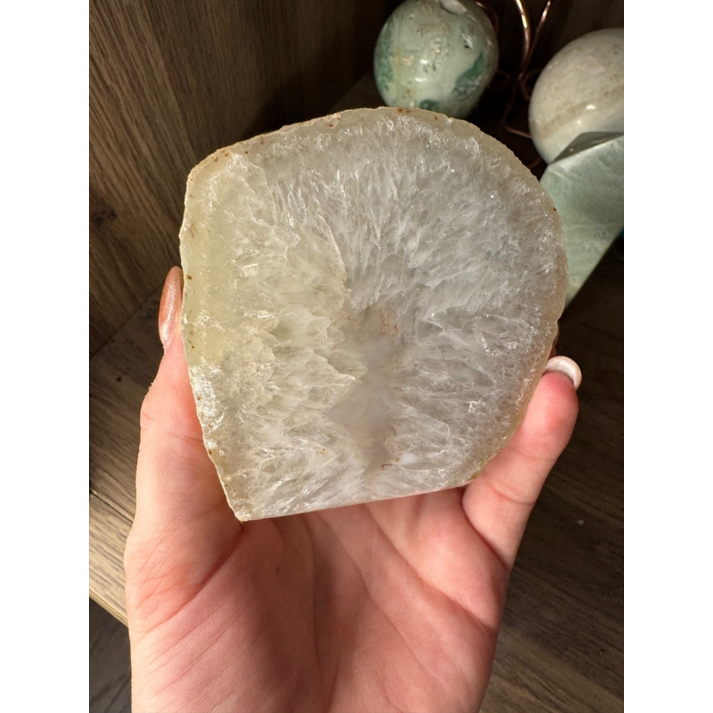 Crystal Agate Slice Geode - Picture 5 of 7